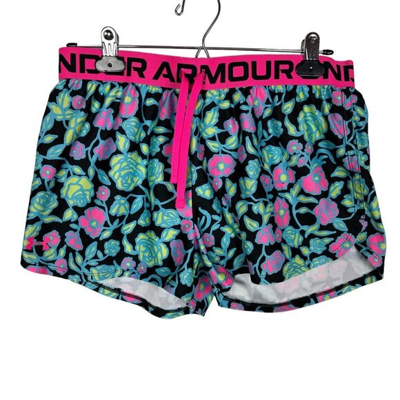 Under Armour Loose Play Up Floral Printed Shorts Youth XL - Picture 1 of 5